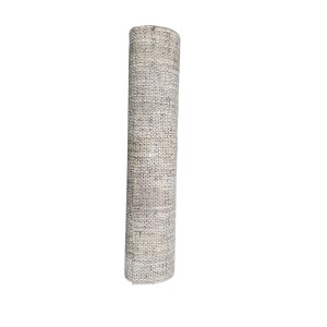 Papel pintado de tela no tejida con aspecto de lino grueso, 10,05 m x 0,53 m