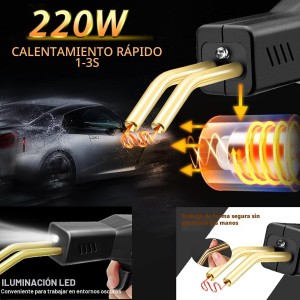 220W 2 en 1 Soldador de Plástico con 800pcs Grapas