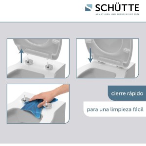 SCHÜTTE Asiento de inodoro con Mechanismo suave