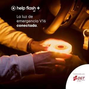 help flash IoT+, Luz de Emergencia V16 con Geolocalización y más de 290 candelas de potencia