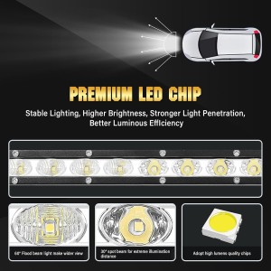 Willpower Barra LED 150W 81cm Barras de Luz de Trabajo Unica Fila Combinación