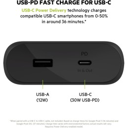 Belkin batería externa carga rápida de 20000mAh . bpb002btbk