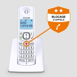 Alcatel F530 - Teléfono inalámbrico con bloqueo avanzado de llamadas Alcatel F530 - Teléfono inalámbrico con bloqueo avanzado de llamadas