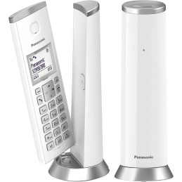 Panasonic KX-TGK212SPW Teléfono Inalámbrico Digital, Unidad Base y 2 Auriculares Panasonic KX-TGK212SPW Teléfono Inalámbrico Digital, Unidad Base y 2 Auriculares