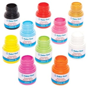 Baker Ross FE593 Bote de Pintura de Porcelana - Paquete de 10