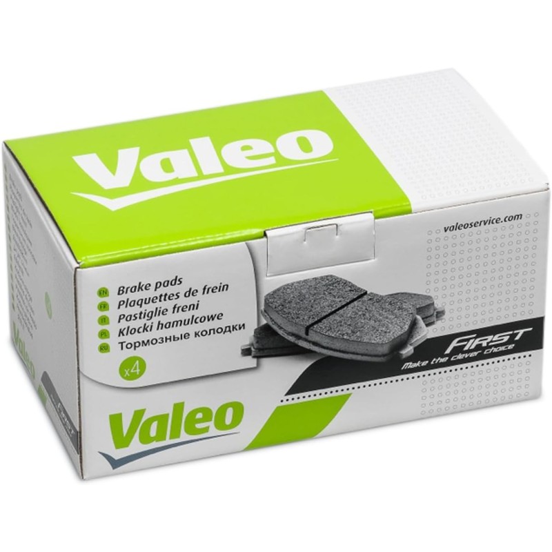Valeo Juego de 4 Pastillas de Freno Essential 301053, Eje Trasero