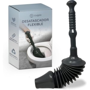 CUQOO Desatascador de émbolo de fregadero, desatascador de drenaje de inodoro y ducha, resistente