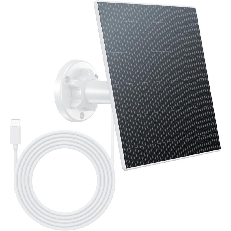 Panel Solar 6W para Cámara de Vigilancia Exterior
