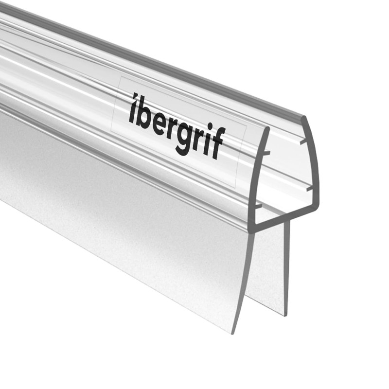Ibergrif M101-80 Sello Mampara Ducha 80cm Vidrio Recto 5-8mm