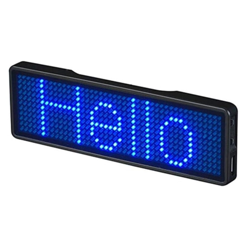DollaTek Tarjeta de placa de nombre recargable LED inalámbrica DIY Tablero de mensajes