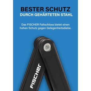 FISCHER Candado plegable para bicicleta Protec FN8