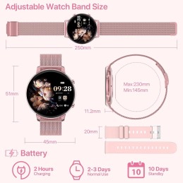 NENDEFIN Reloj Inteligente Mujer con Llamadas NENDEFIN Reloj Inteligente Mujer con Llamadas