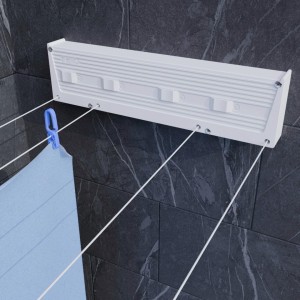 Cuncial TZ-S-4 | Tendedero Automático de Pared 4 Cuerdas