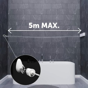 Cuncial TZ-S-4 | Tendedero Automático de Pared 4 Cuerdas