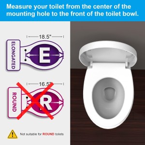 Ibergrif M41002 Tapa WC Forma O con Cierre Suave, Liberación Rápida, Blanco