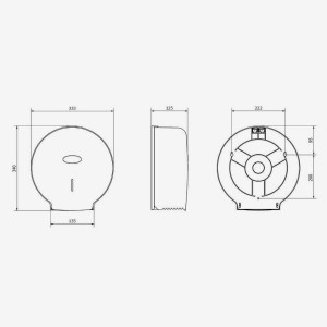 Jofel - Portarrollos de Papel Higiénico Industrial Grande