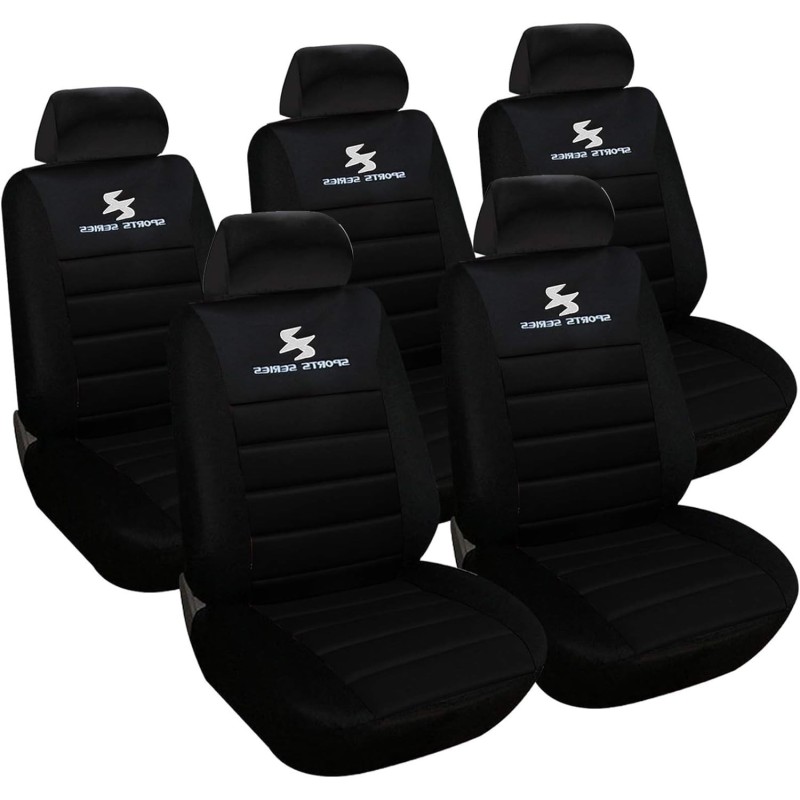 WOLTU 5X Fundas de Asiento para Coche Universal Delantero y Traseros