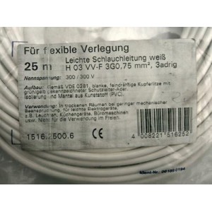 Kopp 151625006 - Cable eléctrico.3 X 0.75 mm2 .25mts