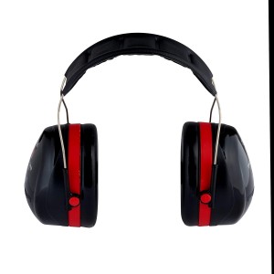 3M PELTOR Optime III Orejeras, Negro/Rojo, Diadema, 35 dB, H540A-411-SV | EN 352-1