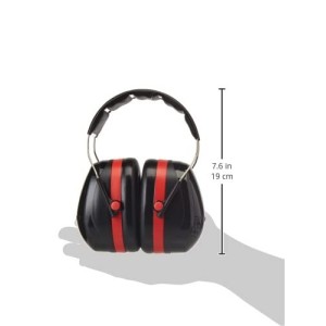 3M PELTOR Optime III Orejeras, Negro/Rojo, Diadema, 35 dB, H540A-411-SV | EN 352-1