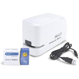 Rapesco 1453 626EL Grapadora Automática USB/Batería