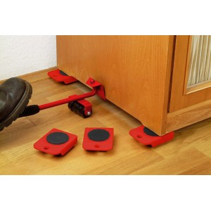 Meister 419900 - Transportador de muebles con ruedas, juego de 5 piezas