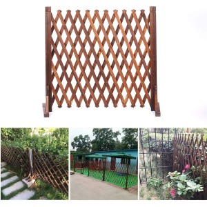 uyoyous Enrejado de madera extensible hasta 160 cm, 2 unidades, plegable