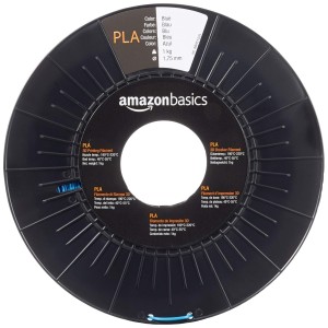 Amazon Basics Filamento para impresora 3D, ácido poliláctico (PLA), 1.75 mm, cinta de 1 kg