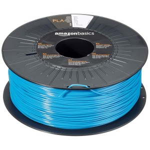 Amazon Basics Filamento para impresora 3D, ácido poliláctico (PLA), 1.75 mm, cinta de 1 kg