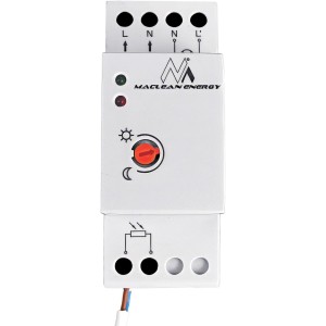 Maclean MCE83 - Sensor Interruptor crepuscular IP 65 Montaje en Carril DIN