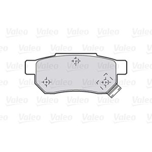 Valeo Juego de 4 Pastillas de Freno Essential 301053, Eje Trasero