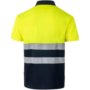 VELILLA 173, Polo Bicolor Manga Corta AV, Talla-L