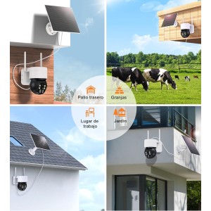 Panel Solar 6W para Cámara de Vigilancia Exterior
