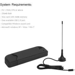 Receptor de TV USB 2.0 ISDB-T Digital TV Stick Tuner Grabador de vídeo para ordenador portátil/PC