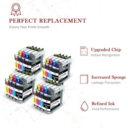 Cartuchos de Tinta Compatibles para Brother LC123 LC-123 , Toner Kingdom LC123 LC123XL Cartuchos de Tinta Compatibles para Brother LC123 LC-123 , Toner Kingdom LC123 LC123XL