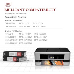 Cartuchos de Tinta Compatibles para Brother LC123 LC-123 , Toner Kingdom LC123 LC123XL Cartuchos de Tinta Compatibles para Brother LC123 LC-123 , Toner Kingdom LC123 LC123XL