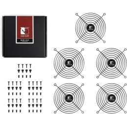 Noctua NA-FG1-12 Sx5, Rejillas para Ventiladores de 120 mm (Set de 5, Negro)
