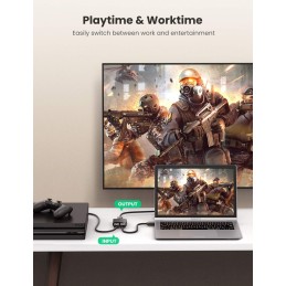 UGREEN Switch HDMI 4K 60Hz 2 Entradas 1 Salida Switch HDMI Bidireccional 1 Entrada 2 Salidas