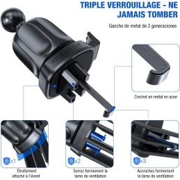 Miracase Soporte Móvil Coche Universal del Aire Ventilación