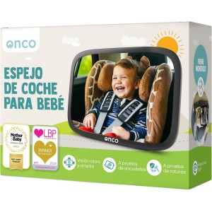 Espejo Coche Bebé Asiento Trasero - Irrompible y Vista 360°