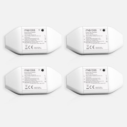 Meross Interruptor Universal Inteligente, 10A DIY Interruptor Inteligente compatible con Alexa, Google Home y SmartThings, Inter