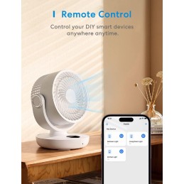 Meross Interruptor Universal Inteligente, 10A DIY Interruptor Inteligente compatible con Alexa, Google Home y SmartThings, Inter