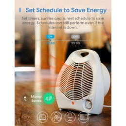 Meross Interruptor Universal Inteligente, 10A DIY Interruptor Inteligente compatible con Alexa, Google Home y SmartThings, Inter
