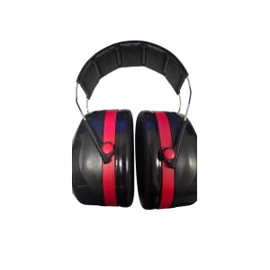 3M PELTOR Optime III Orejeras, Negro/Rojo, Diadema, 35 dB, H540A-411-SV | EN 352-1