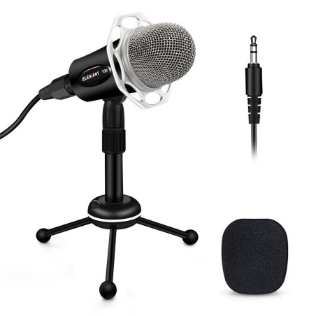 Microfono Condensador PC ELEGIANT 3.5mm Plug & Play