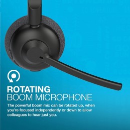 JLab Go Work Pop, Auriculares Inalambricos con Microfono 50 Tiempo de Reproducción