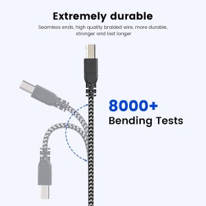 MOSWAG Cable USB B a USB C 480 Mbps 1M, Cable MIDI