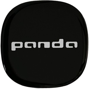 4R Quattroerre.it 3D pegatinas Cubiertas de rueda Compatible con Fiat Panda, diámetro 52 mm, (4, negro)