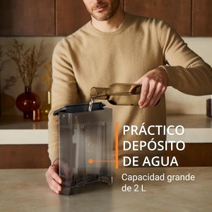 KRUPS Authentic, Cafetera Espresso Manual, Depósito de 2L, Inox