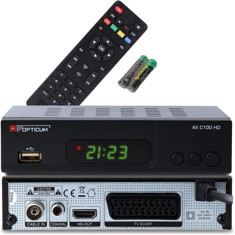 TDT , Red Opticum AX C100 HD DVB-C TDT , Red Opticum AX C100 HD DVB-C